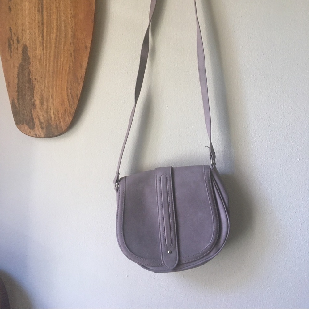 Express lilac saddle bag